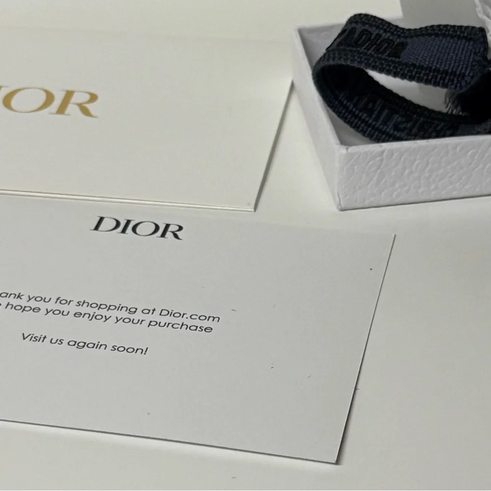 Christian Dior Friendship Bracelet Triple Black Embroidered Bracelet Women